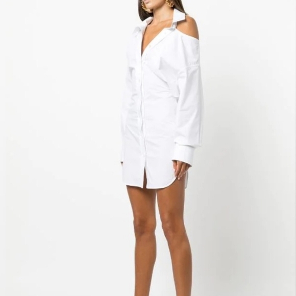 T by Alexander Wang White Shirt Dress - Picture 4 of 11